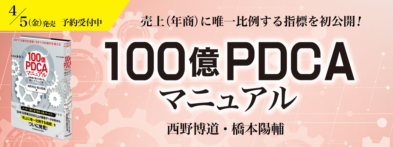 【最新刊】100億PDCAマニュアル